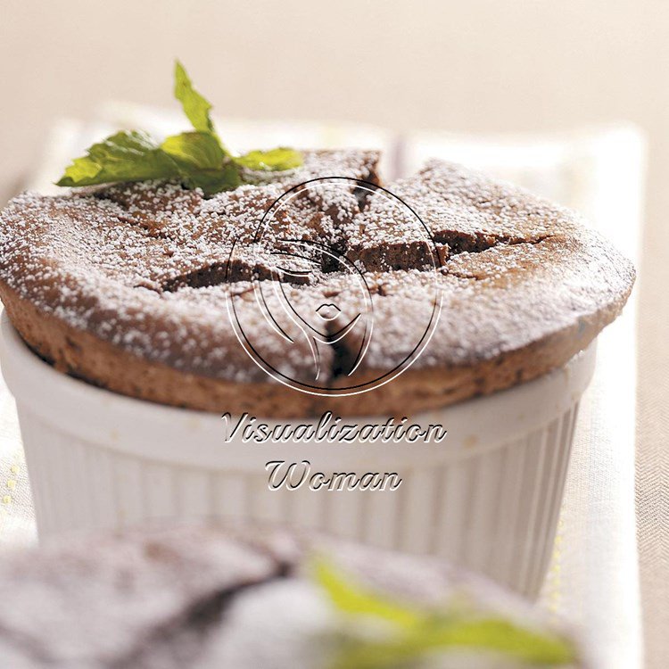 Chocolate Mint Souffles