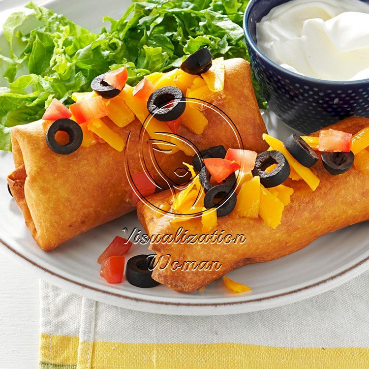 Beef and Bean Chimichangas