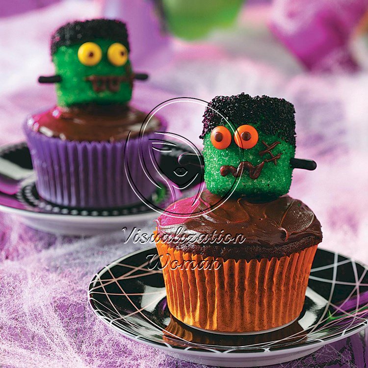 Frankenstein Cupcakes