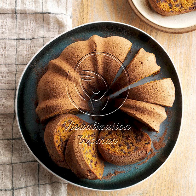 Hot Chocolate Pumpkin Cake