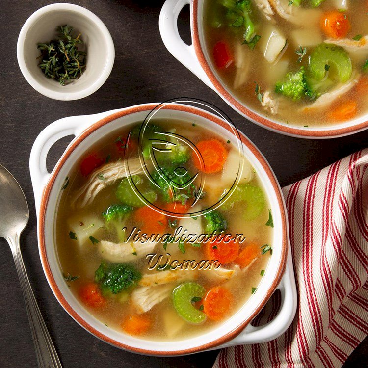 Pressure Cooker Loaded Chicken Veggie Soup