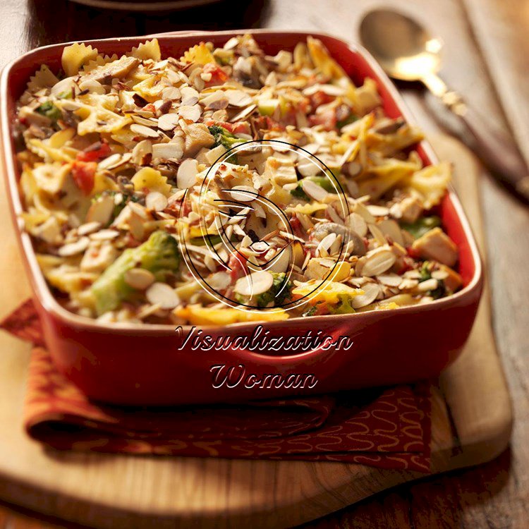 Almond Chicken Pasta Bake