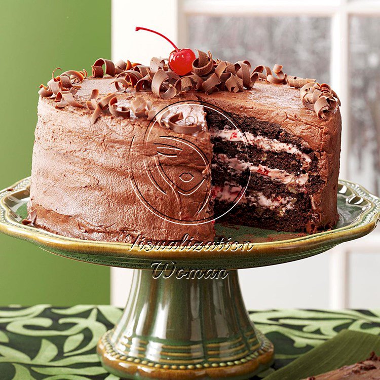 Cherry Chocolate Layer Cake