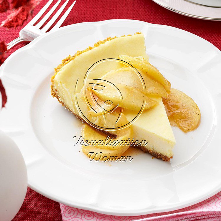 Cheesecake with Caramel Apple Topping