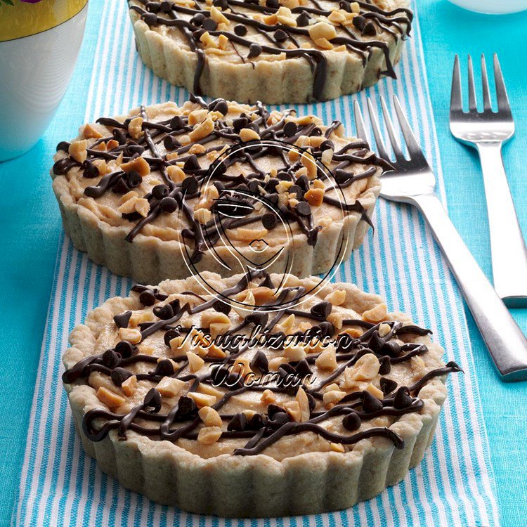 Chocolate Peanut Butter Mousse Tarts