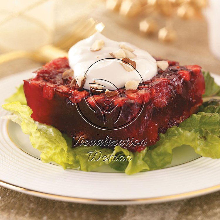 Spiced Cranberry-Chutney Gelatin Salad