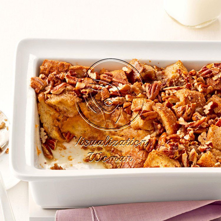 Breakfast Praline Bread Pudding