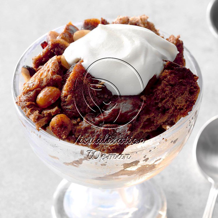 Momâ€™s Hazelnut & Chocolate Bread Pudding