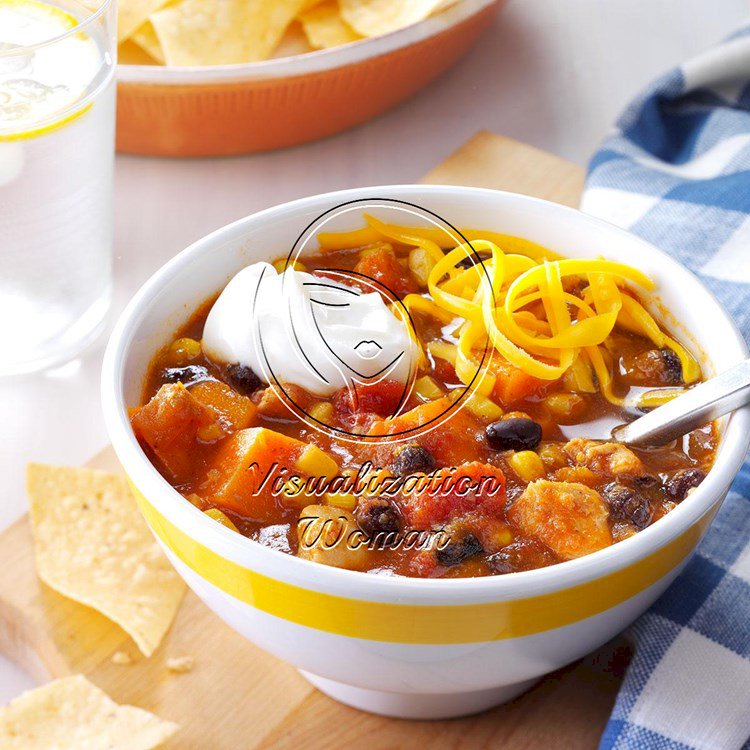 Slow-Cooker Chicken & Sweet Potato Chili