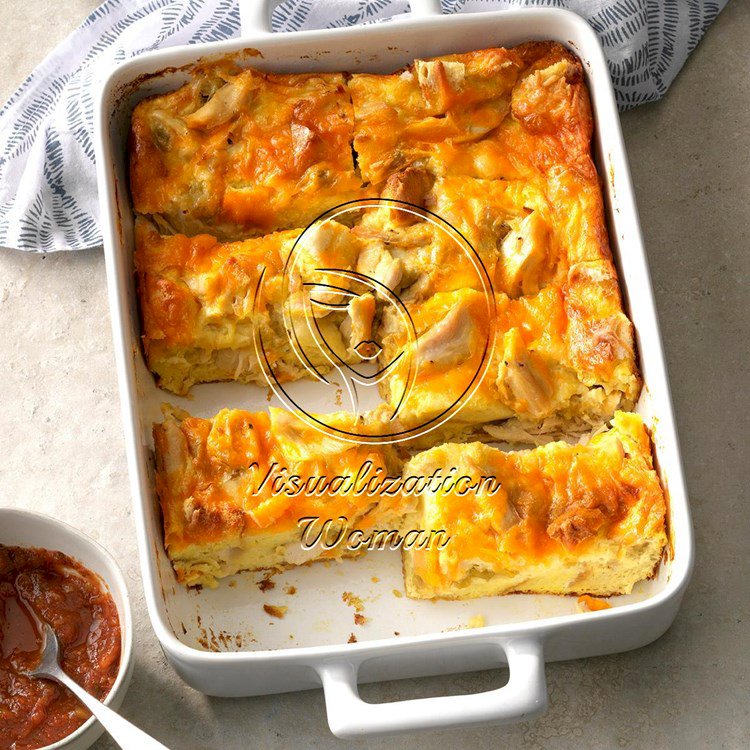 Chicken Chiles Rellenos Strata