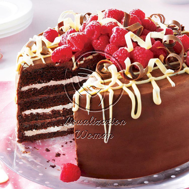 Very Chocolate Torte with Raspberry Cream