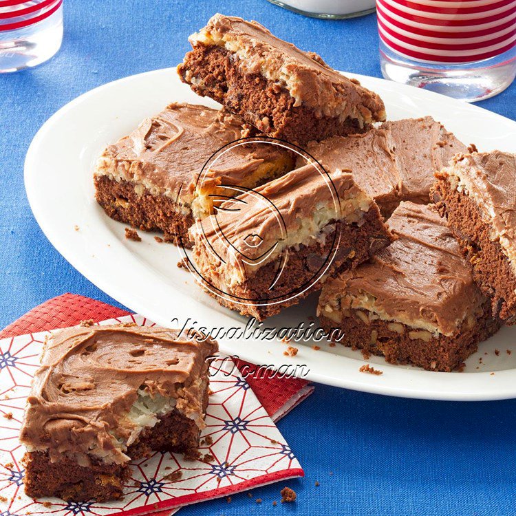 Double Chocolate Coconut Brownies