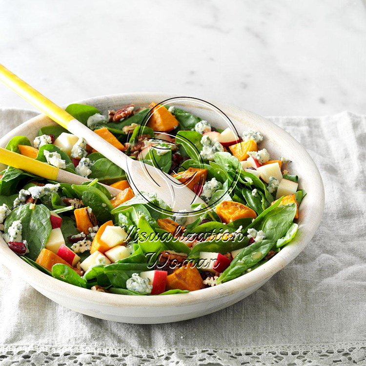 Roasted Sweet Potato Salad with Honey-Maple Vinaigrette