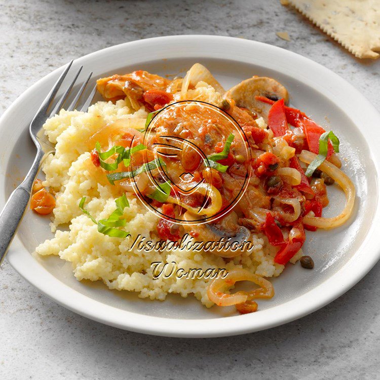 Slow-Simmered Chicken with Raisins, Capers and Basil