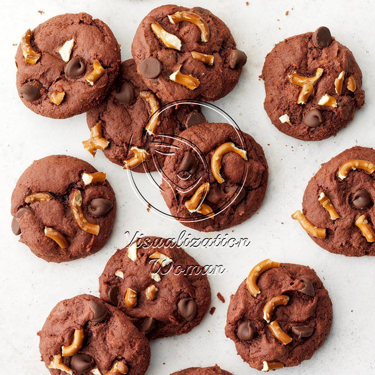 Pretzel and Salted Caramel Chocolate Cookies