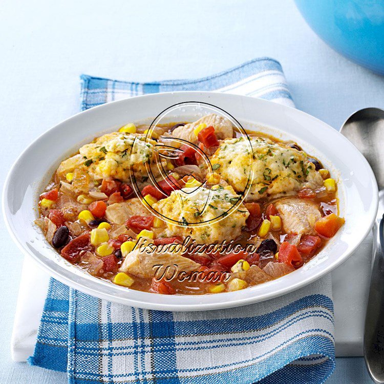 Mexican Chicken Soup with Jalapeno Dumplings