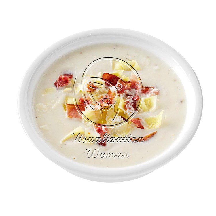 Artichoke & Bacon Cauliflower Soup