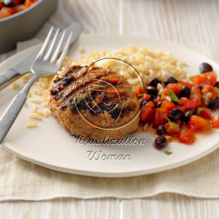 Southwest Turkey Patties with Beans