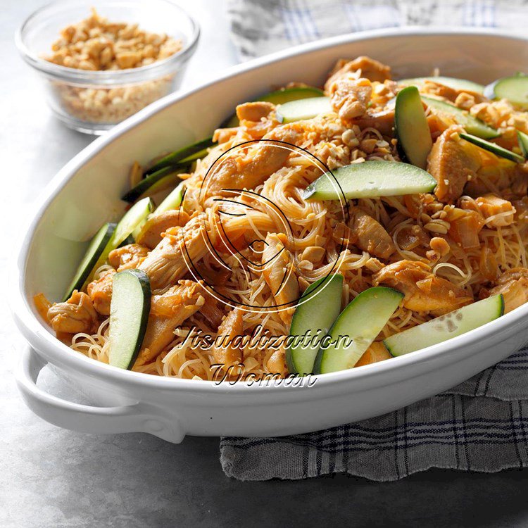 Thai Peanut Chicken and Noodles