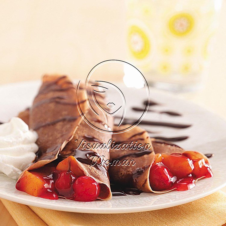 Chocolate-Fruit Crepes