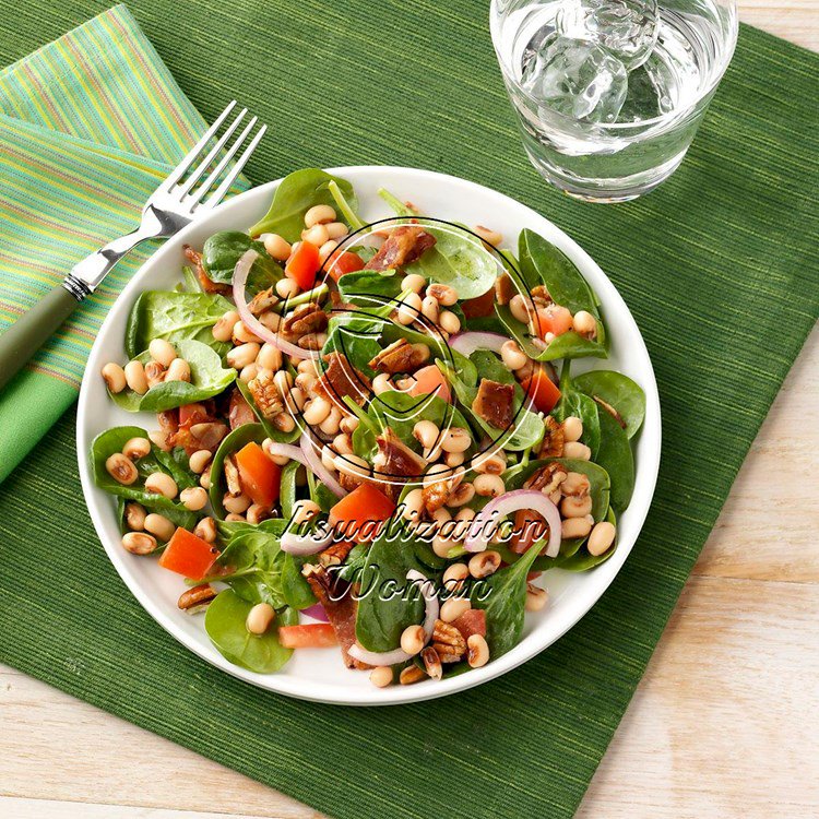 Black-Eyed Pea Spinach Salad