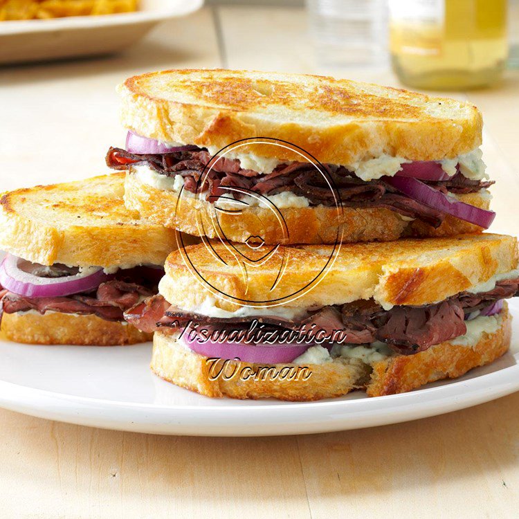 Grilled Beef & Blue Cheese Sandwiches