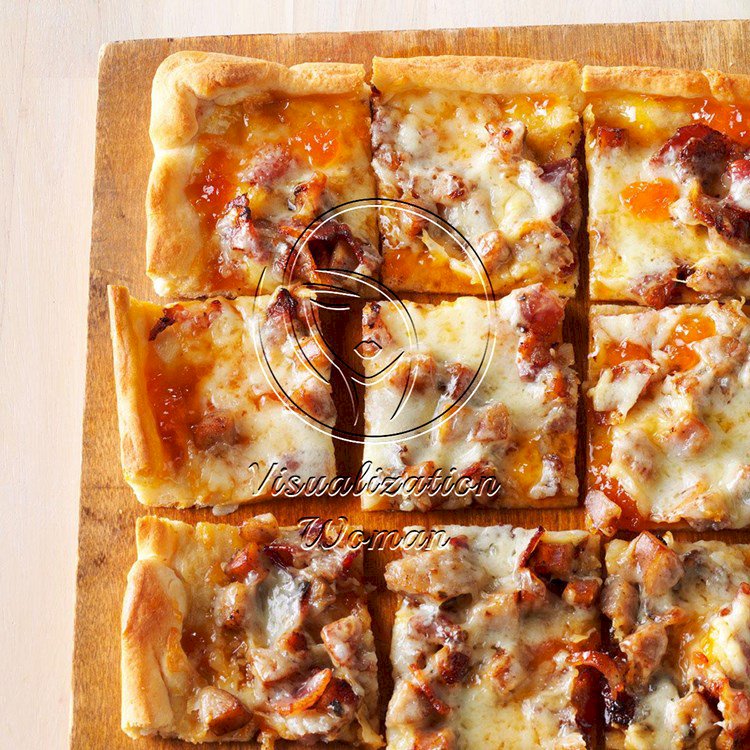 Brat & Bacon Appetizer Pizza