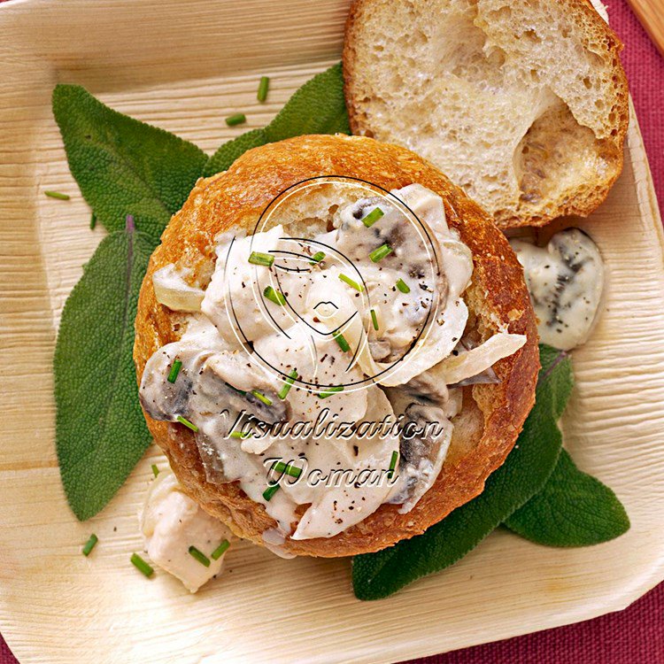 Turkey Mushroom Sandwich Bowls