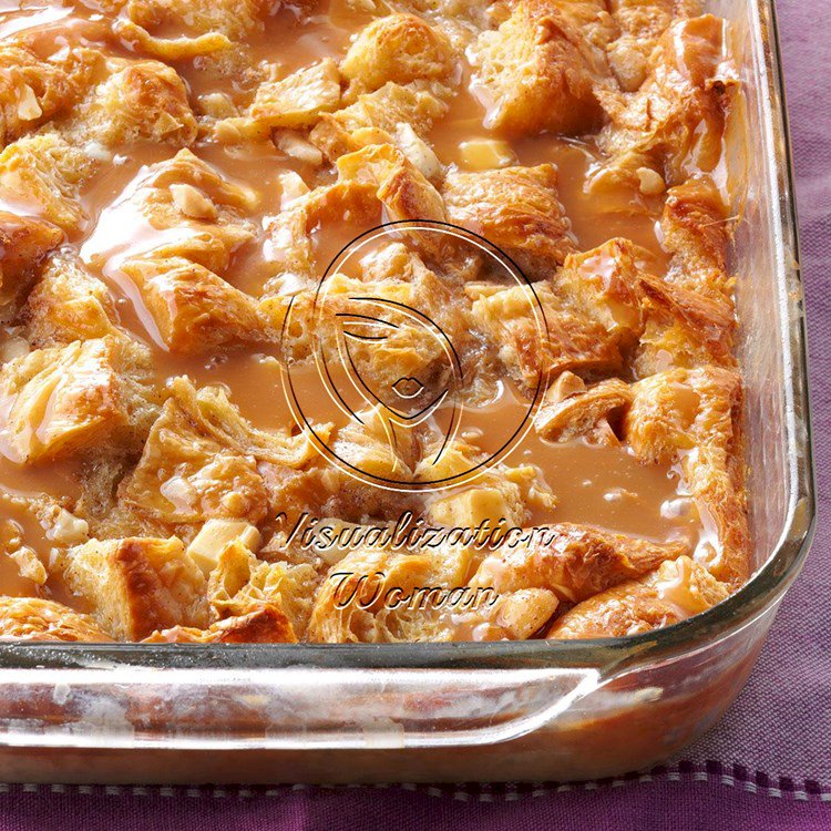 White Chocolate Macadamia Bread Pudding