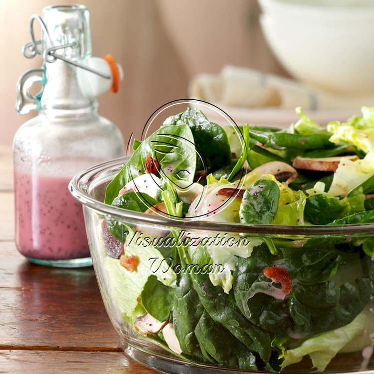 Spinach Salad with Poppy Seed Dressing