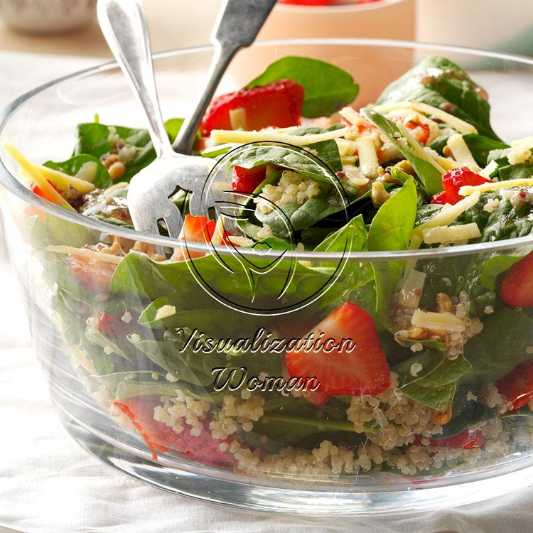 Strawberry-Quinoa Spinach Salad