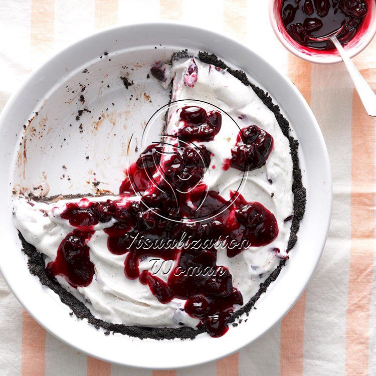 Cherry and Chocolate Ice Cream Pie