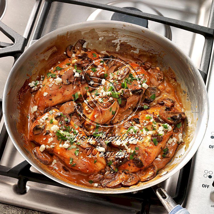 Chicken Marsala with Gorgonzola