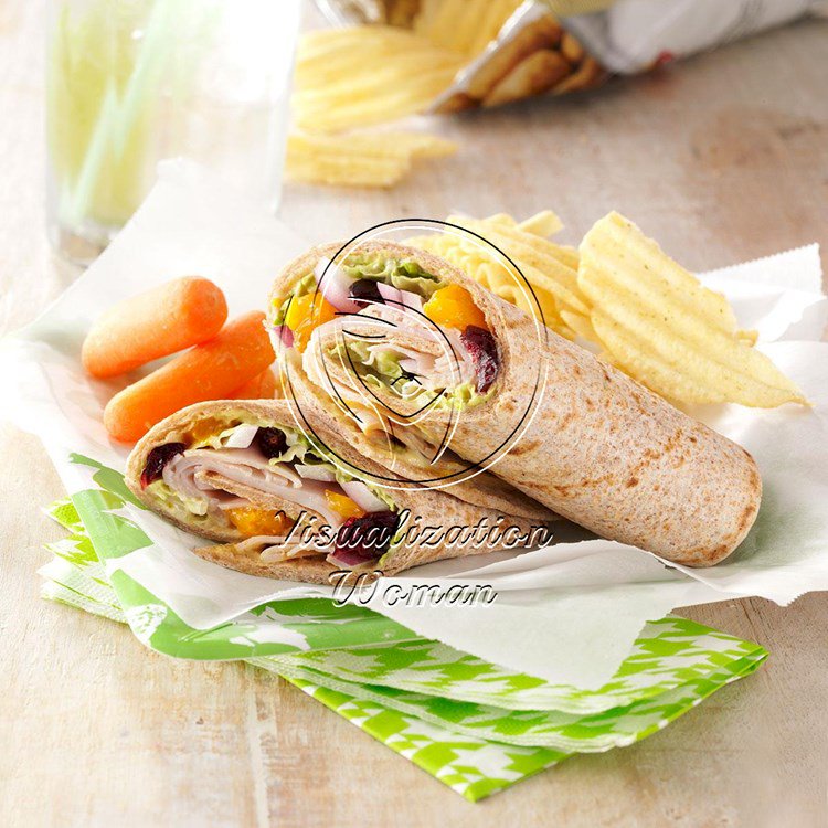 Fruited Turkey Wraps