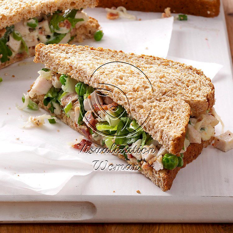 Turkey Salad on Wheat Bread