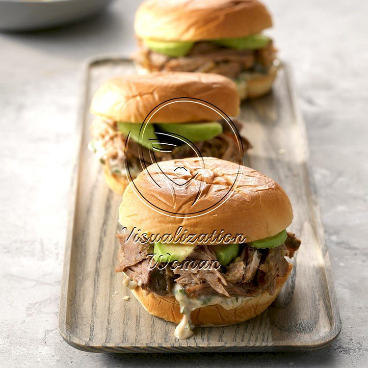 Midnight Caribbean Pork Sandwiches