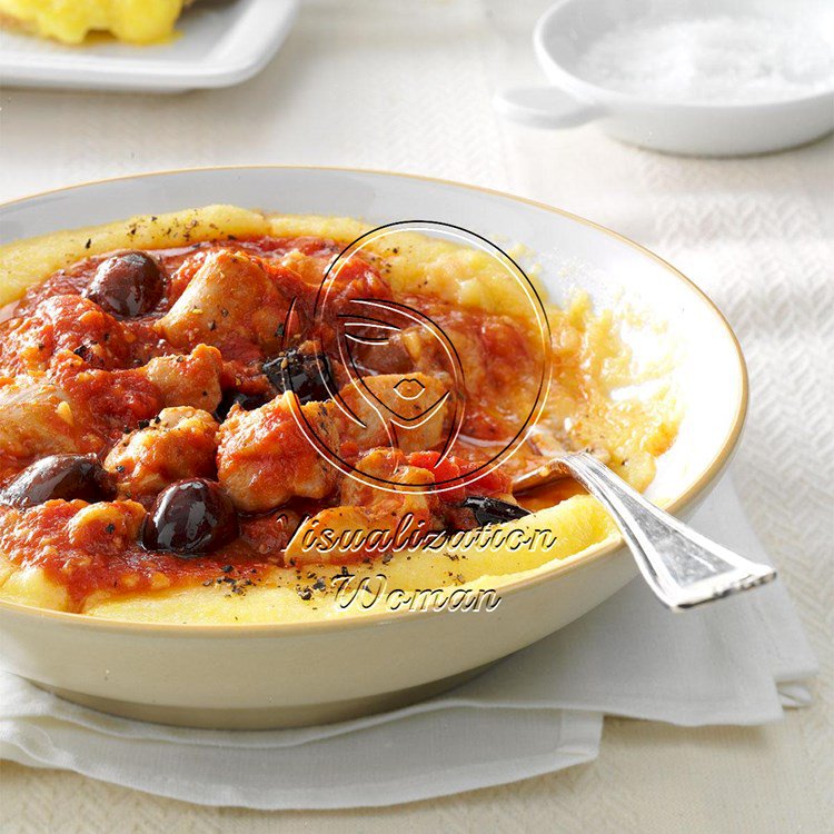 Chicken Cacciatore with Polenta