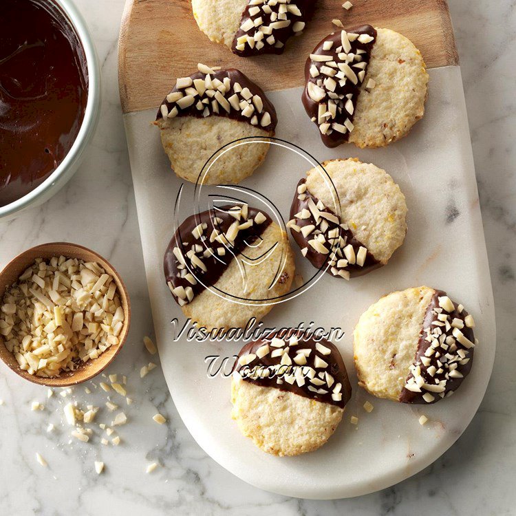 Chocolate-Dipped Orange Cookies