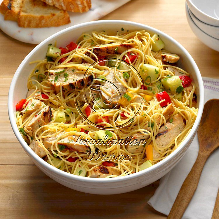 Grilled Asian Chicken Pasta Salad