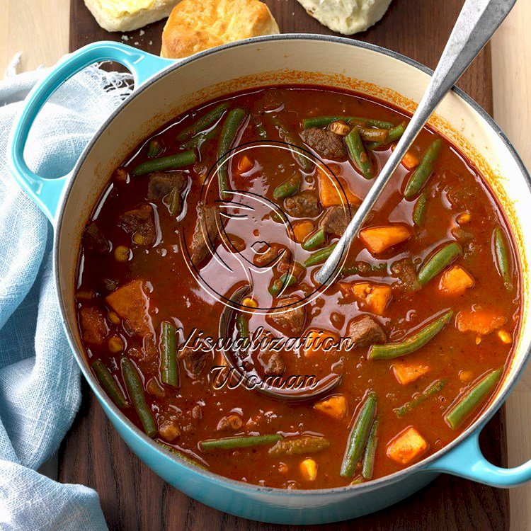 Beefy Sweet Potato Soup