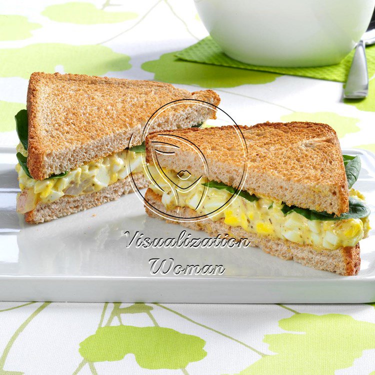 Pesto Egg Salad Sandwiches