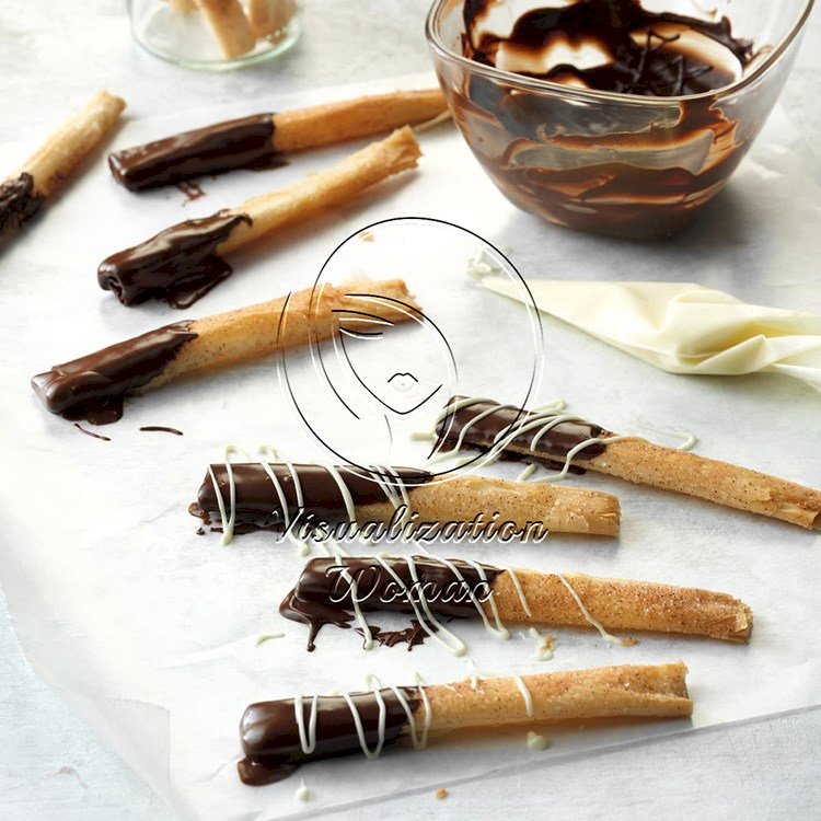 Chocolate-Dipped Phyllo Sticks