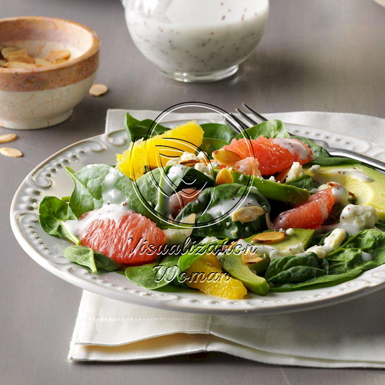 Citrus Avocado Spinach Salad