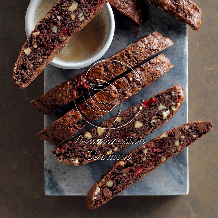 Mexican Chocolate Walnut-Cherry Biscotti