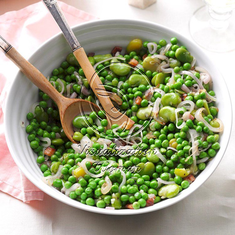 Warm Fava Bean & Pea Salad