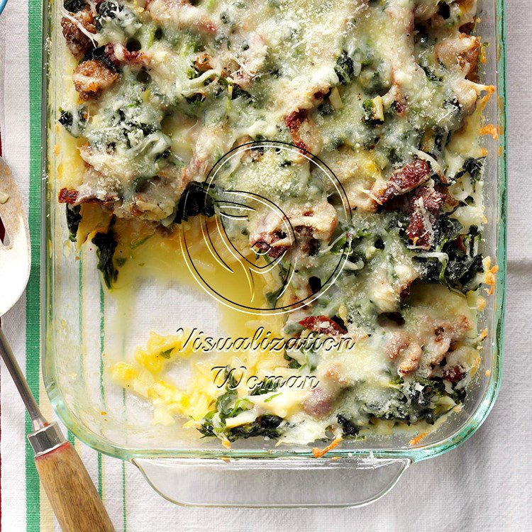 Mozzarella & Spinach Breakfast Casserole