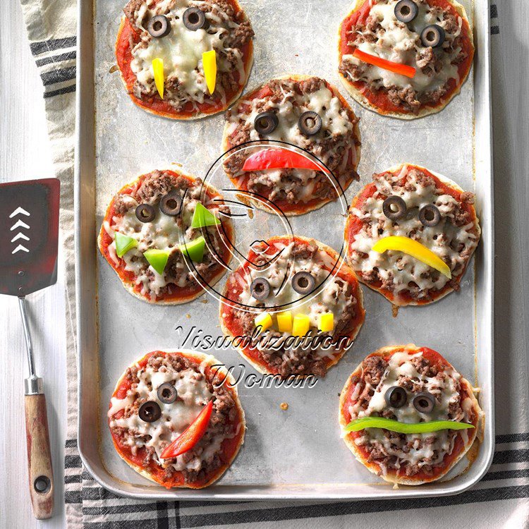 Jack-o’-Lantern Pizzas