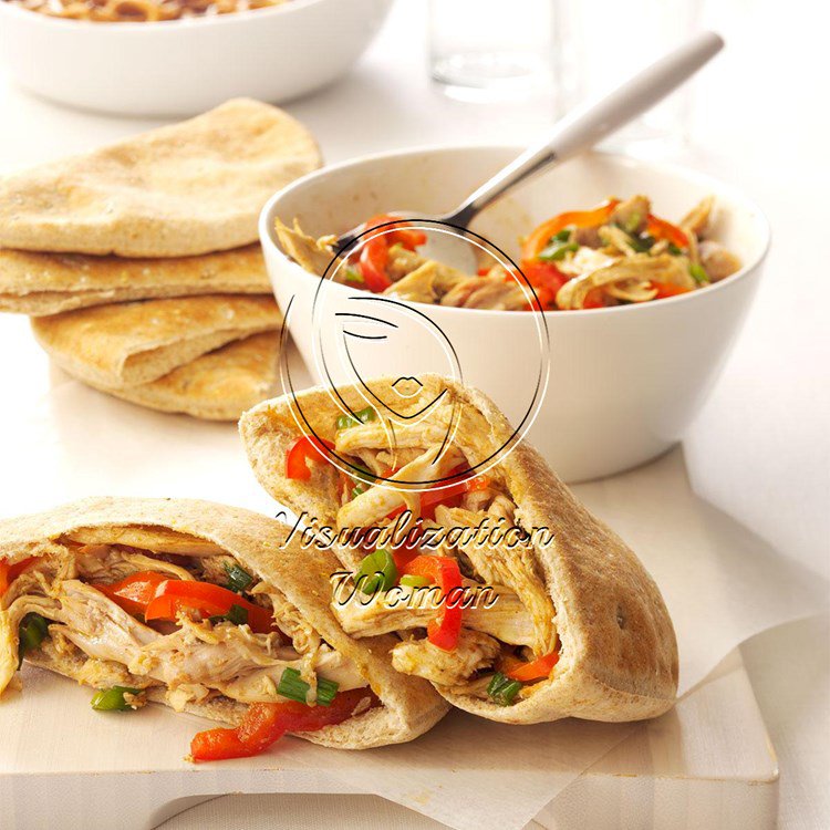 Asian-Style Turkey Pitas