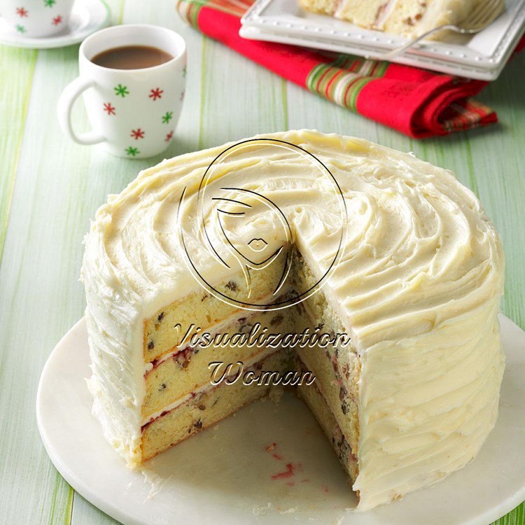 White Chocolate Christmas Torte