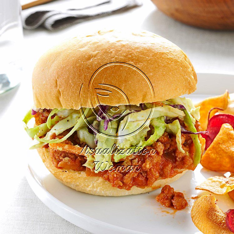 Turkey Sloppy Joes with Avocado Slaw